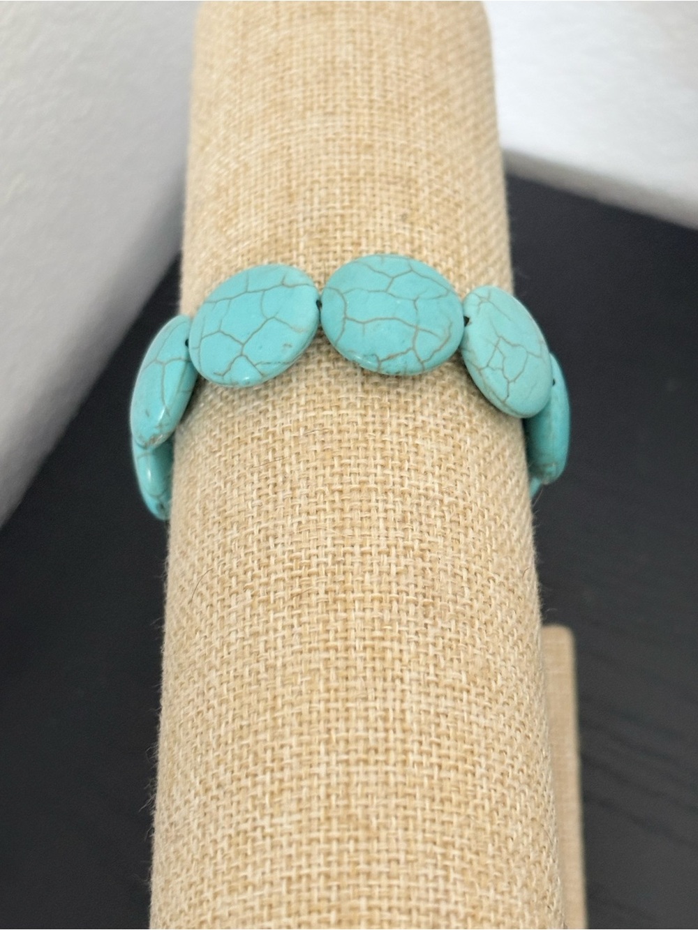 Handcrafted Turquoise beaded bracelet